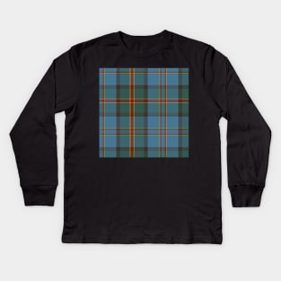 Hawaii State Tartan Kids Long Sleeve T-Shirt